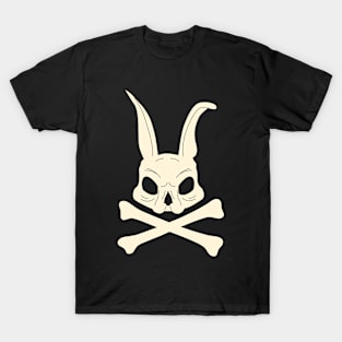 Funny Bunny Skull Crossbones Egg Hunt Easter Day T-Shirt